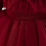 Girl Puff Sleeve Princess Dress