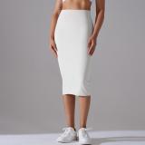 Women High Waist Stretch Slit Sports Skirt