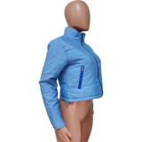 Women Winter Casual Solid Padded Jacket