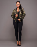 Fashion Women's Long Sleeve Camouflage Jacket