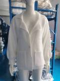Solid Color Cardigan Turndown Collar Long-Sleeved Knitting Coat Autumn And Winter Fashion Sweater