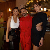 Women's Autumn And Winter Fashionable Sexy Slim Fit Low Back Solid Color Bodycon Dress