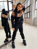 Autumn And Winter Women's Sports Casual Hoodies Set Two Piece Tracksuit