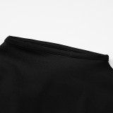 Women's Autumn And Winter Fashionable Sexy Slim Fit Low Back Solid Color Bodycon Dress