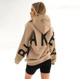 Women Printed Long Sleeve Loose Hoodies