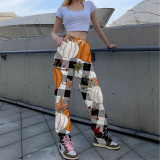 Halloween Women printed loose leggings sweatpants