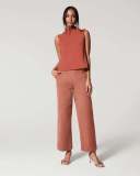 Women Casual High Waist Loose Straight Pants