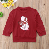 Christmas Family Wear Red Long Sleeve Top