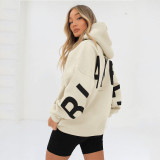Women Printed Long Sleeve Loose Hoodies