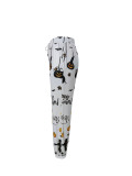 Halloween Women printed loose leggings sweatpants