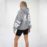 Women Printed Long Sleeve Loose Hoodies