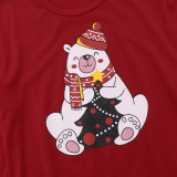 Christmas Family Wear Red Long Sleeve Top