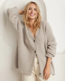 Women Autumn V-neck Knitting Cardigan Sweater