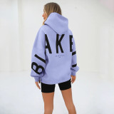 Women Printed Long Sleeve Loose Hoodies