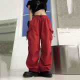 Women American Vintage Cargo Loose Wide Leg Casual Pants