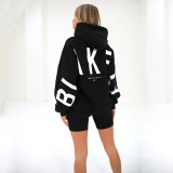 Women Printed Long Sleeve Loose Hoodies