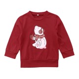 Christmas Family Wear Red Long Sleeve Top