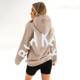 Women Printed Long Sleeve Loose Hoodies
