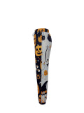 Halloween Women printed loose leggings sweatpants