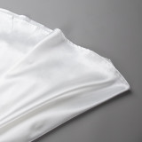 Women summer satin loose skirt