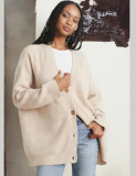 Women Autumn V-neck Knitting Cardigan Sweater