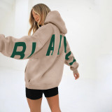 Women Printed Long Sleeve Loose Hoodies