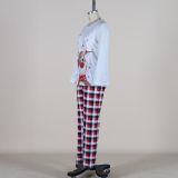 Christmas Elk Print Parent-Child Wear Long-Sleeved Pajamas Set Home Wear Family Outfits