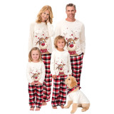 Christmas Elk Print Parent-Child Wear Long-Sleeved Pajamas Set Home Wear Family Outfits