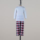 Christmas Elk Print Parent-Child Wear Long-Sleeved Pajamas Set Home Wear Family Outfits