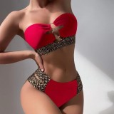 Bikini Two Pieces Swimsuit Women's Sexy Hollow Beach Swimwear