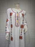 Muslim Women's Abaya Embroidered Abaya Dress Dubai Long Dress