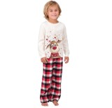 Christmas Elk Print Parent-Child Wear Long-Sleeved Pajamas Set Home Wear Family Outfits