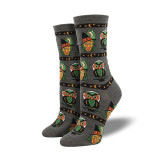 Halloween Creative Funny Pumpkin Jacquard Trendy Socks For Men And Women Mid-Calf Socks