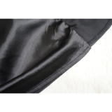 Women Fall Pleated Solid Shirt