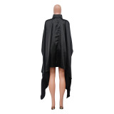 Women Fall Pleated Solid Shirt