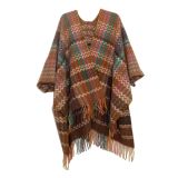 Women shawl blanket ethnic style cloak coat cloak scarf