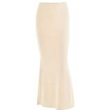 Autumn sexy trendy versatile slim solid color Bodycon long skirt for women