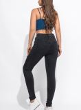 Plus Size Women Jeans High Waist Denim Ripped Pants