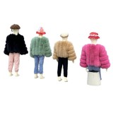 Children's Warm Patchwork Faux Fur Jacket