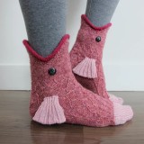 Women Knit Crocodile Christmas Crocodile Socks knitting Socks