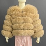 Children's winter warm Faux fur long sleeve jacket
