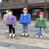 Children's Warm Patchwork Faux Fur Jacket