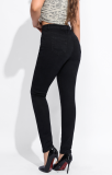 Women Casual Black Stretch Denim Pants