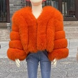 Children's Warm Patchwork Faux Fur Jacket