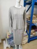 Fall and winter Women sweater and Skirt two-piece set