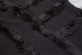Women Fall and winter shawl Solid hooded knitting cape shawl sweater
