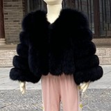 Children's Warm Patchwork Faux Fur Jacket
