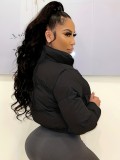 Fall and Winter Women Padding Crop Jacket