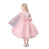 Summer Girls Evening Dress Children's Clothing Trendy Princess Dress Performance Dress Fluffy Rose Dress