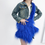 Fashion Girl Furry Messenger Bag
